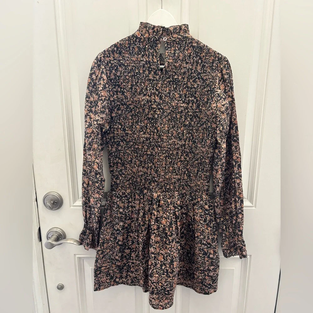 Cleobella Floral Smocked Mini Dress L - Picture 6 of 10